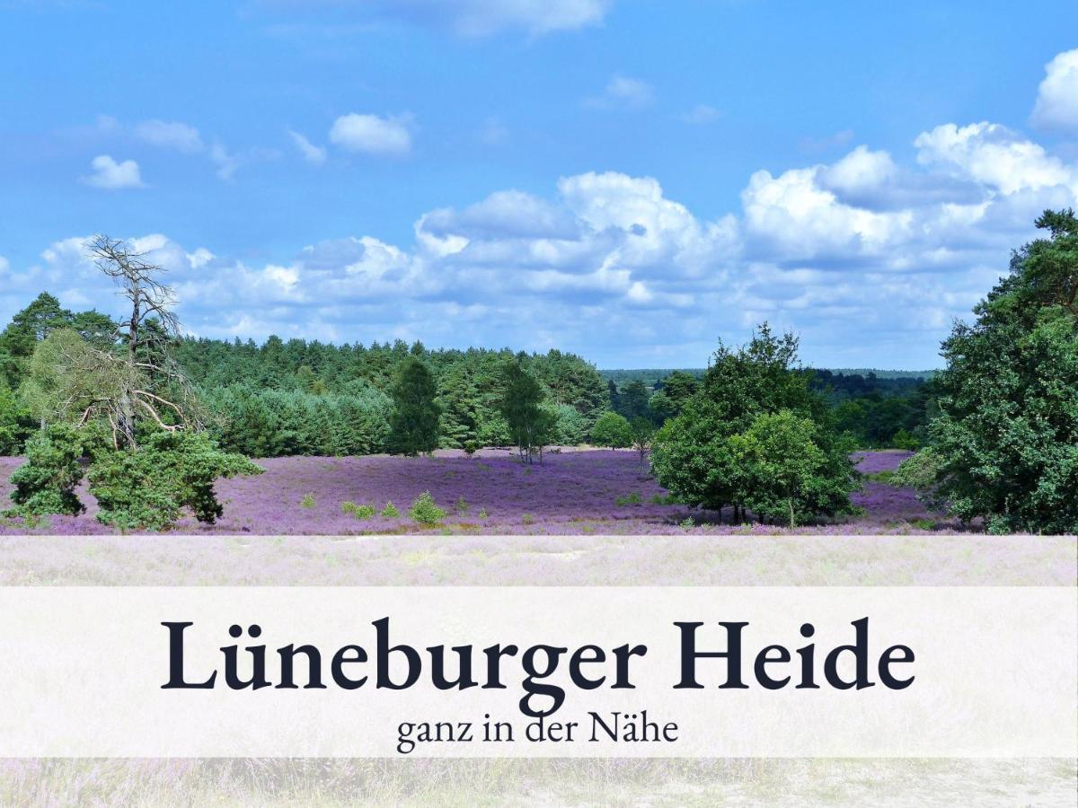 Blumenvilla - 15 Minuten Bis Zum Heide Park, Haustiere Willkommen, Sauna Im Gebaeude Schneverdingen Exterior photo